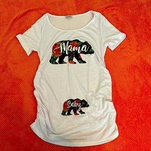 Maternity Mama bear and Baby bear tee